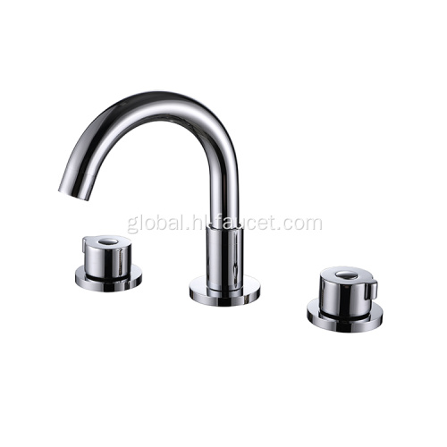 Basin Mixer Faucet 2021 honglian Commercial 3 holes high-end bathroom faucet Manufactory